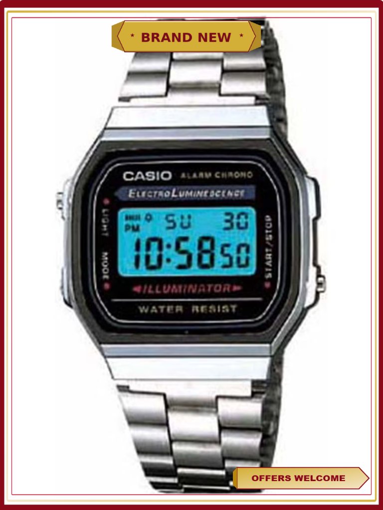 Vintage Square Digital Sport Watch Steel Bracelet Alarm Stopwatch Vintage Square Digital Sport Watch Steel Bracelet Alarm Stopwatch